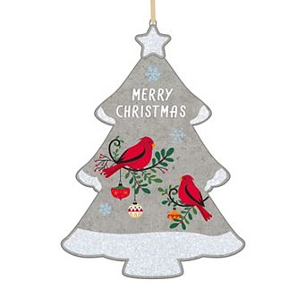 Merry Christmas Sentiment Cement Ornament