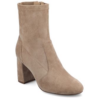 Journee Vivia Women's Stretch Shaft Almond Toe Comfort Ankle Boots