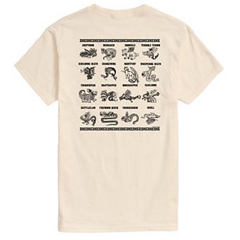 Men's How To Train Your Dragon Breed Grid Graphic Tee