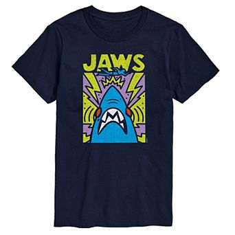 Men's Jaws Poster Doodles Graphic Tee