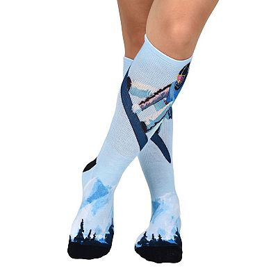 Sky High Pattern CoolMax 1 Pair Socks, Perfect Men & Women Knee High Socks