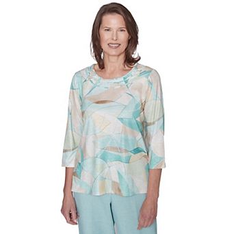 Women's Alfred Dunner Stained Glass Crewneck Top