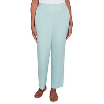 Women's Alfred Dunner Relaxed Linen Medium Length Pants
