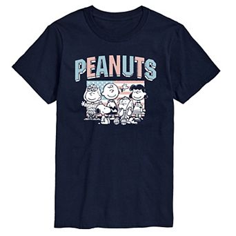 Men's Peanuts Group USA Flag Graphic Tee