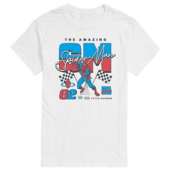 Men's Marvel Spider-Man Racing Retro Graphic Tee