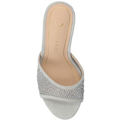 Journee Hensley Women's Open Toe Stiletto Heel Comfort Pumps