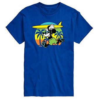 Disney's Mickey Mouse Men's Beach Surfing Graphic Tee