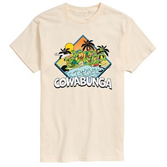 Men's TMNT Surfing Cowabunga Graphic Tee