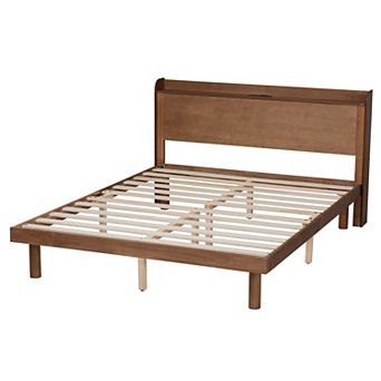 Baxton Studio Decker Platform Charging Station Bed