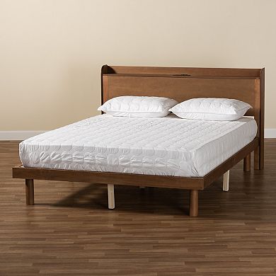 Baxton Studio Decker Platform Charging Station Bed