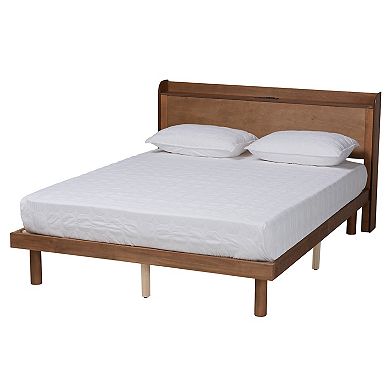 Baxton Studio Decker Platform Charging Station Bed