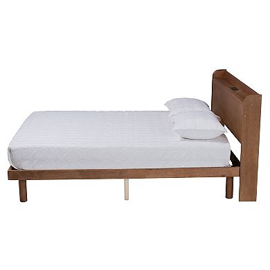 Baxton Studio Decker Platform Charging Station Bed