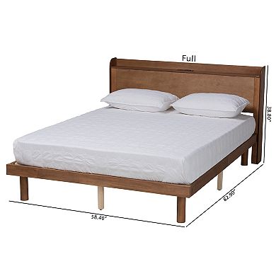 Baxton Studio Decker Platform Charging Station Bed