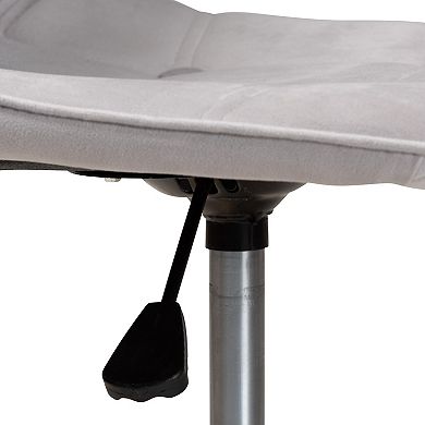 Baxton Studio Kabira Swivel Office Chair with Adjustable Height