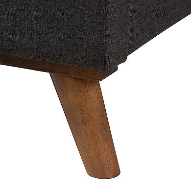 Baxton Studio Valencia Bed & Bench 2-Piece Bedroom Set