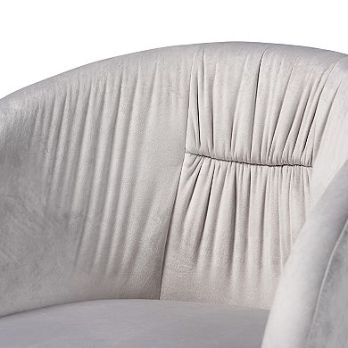 Baxton Studio Ravenna Swivel Office Chair with Adjustable Height