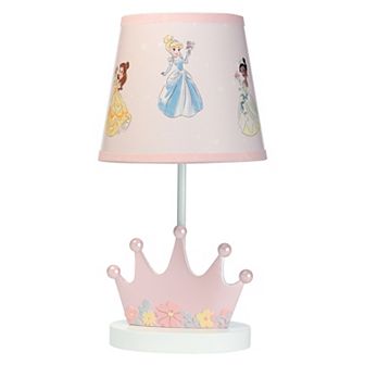 Lambs & Ivy Disney Princesses Belle, Tiana, and Cinderella Lamp