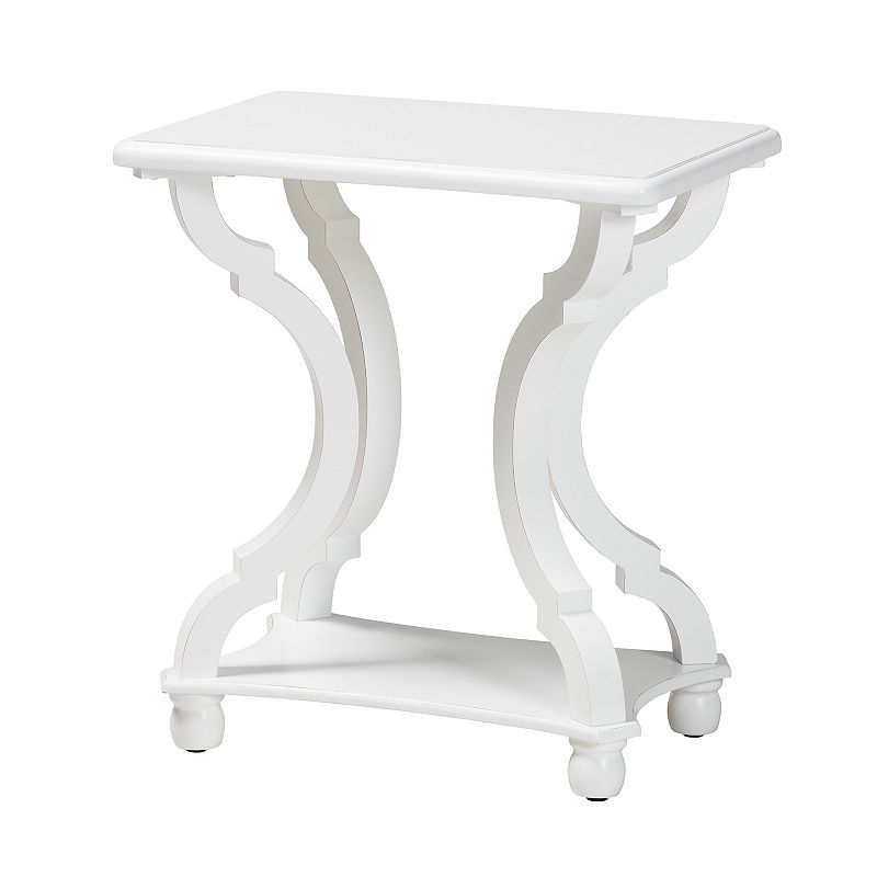 Baxton Studio Cianna End Table, White