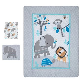 Bedtime Originals Jungle Fun 3 pc Crib Bedding Set