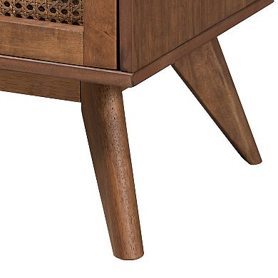 Baxton Studio Rina Bed, Dresser, & Nightstands 4-Piece Bedroom Set