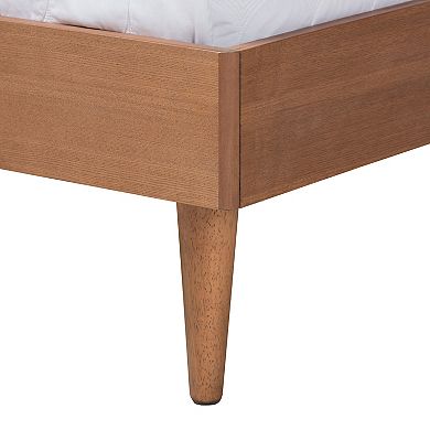 Baxton Studio Rina Bed, Dresser, & Nightstands 4-Piece Bedroom Set