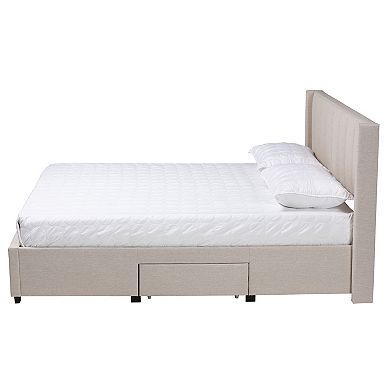 Baxton Studio Coronado Storage Platform Bed Frame
