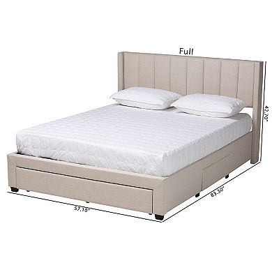 Baxton Studio Coronado Storage Platform Bed Frame