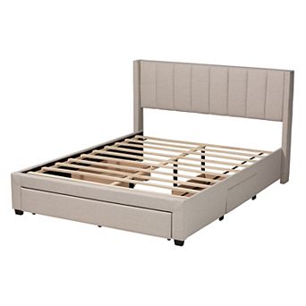 Baxton Studio Coronado Storage Platform Bed Frame