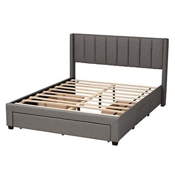 Baxton Studio Coronado Storage Platform Bed Frame