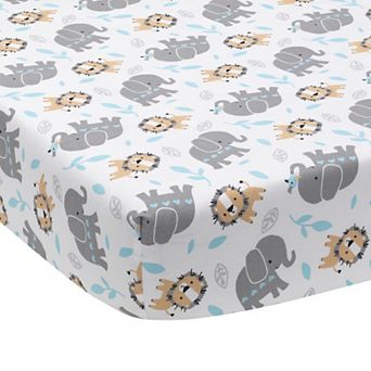 Bedtime Originals Jungle Fun Fitted Crib Sheet