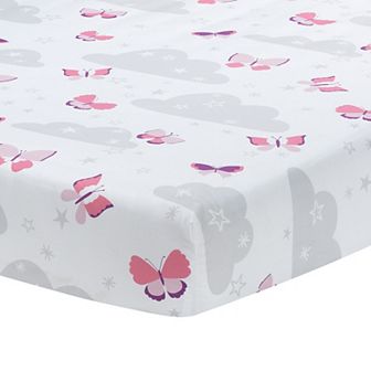 Bedtime Originals Butterfly Kisses Fitted Crib Sheet