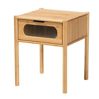 Baxton Studio 1 Drawer Naresh End Table