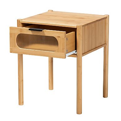 Baxton Studio 1 Drawer Naresh End Table