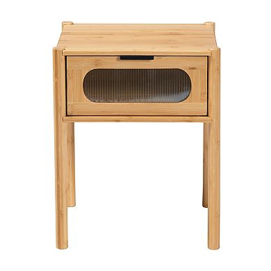 Baxton Studio 1 Drawer Naresh End Table