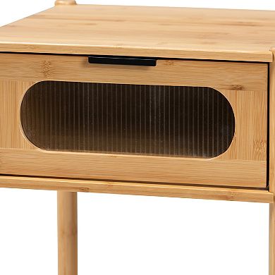 Baxton Studio 1 Drawer Naresh End Table