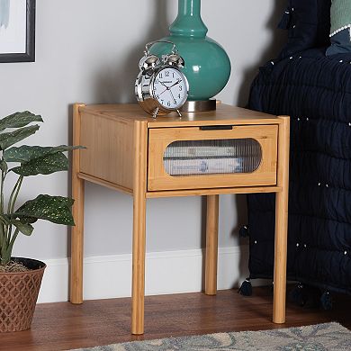 Baxton Studio 1 Drawer Naresh End Table