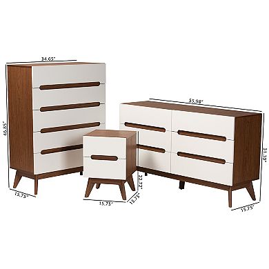 Baxton Studio 3-pc. Calypso Storage Set