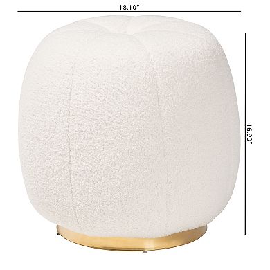 Baxton Studio Raelynn Ottoman