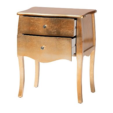 Baxton Studio Patrice 2-Drawer End Table
