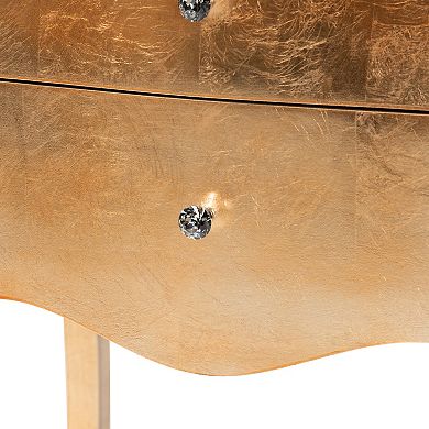 Baxton Studio Patrice 2-Drawer End Table