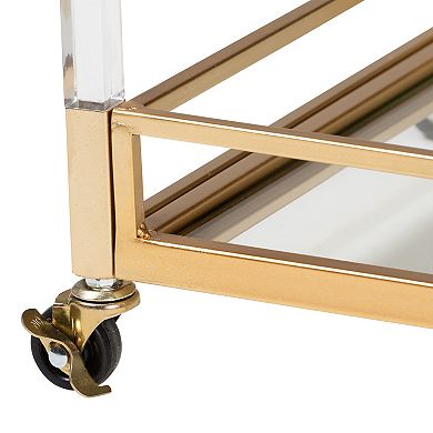 Baxton Studio Savannah Wine Cart