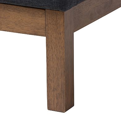 Baxton Studio Louvain Bed & Nightstands 3-Piece Bedroom Set