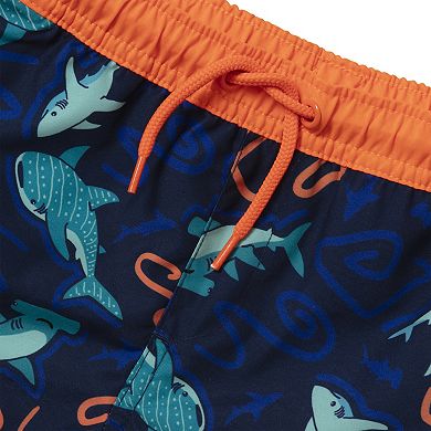 Toddler Boy Lands' End Short Sleeve Rashguard 2-pc. Swim Set