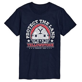 Big & Tall Yellowstone Protect The Land Americana Graphic Tee