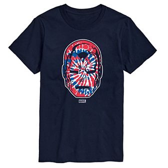 Big & Tall Marvel Iron Man Tie Dye Red, White & Blue