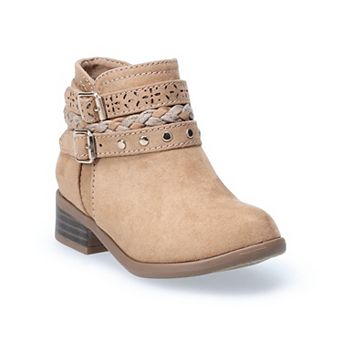Jumping Beans® LilBit Braided Toddler Girls Ankle Boots