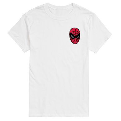 Big & Tall Marvel Spider-Man Swinging USA Flag Graphic Tee