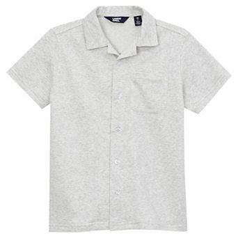 Boys 2-20 Lands' End Terry Knit Button Down Shirt