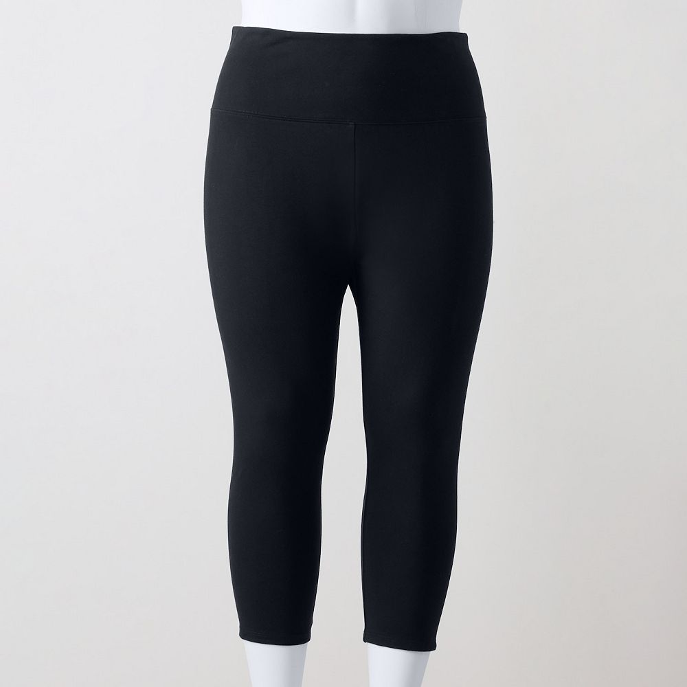 Plus Size Simply Vera Vera Wang High Rise Shaping Capri Pants