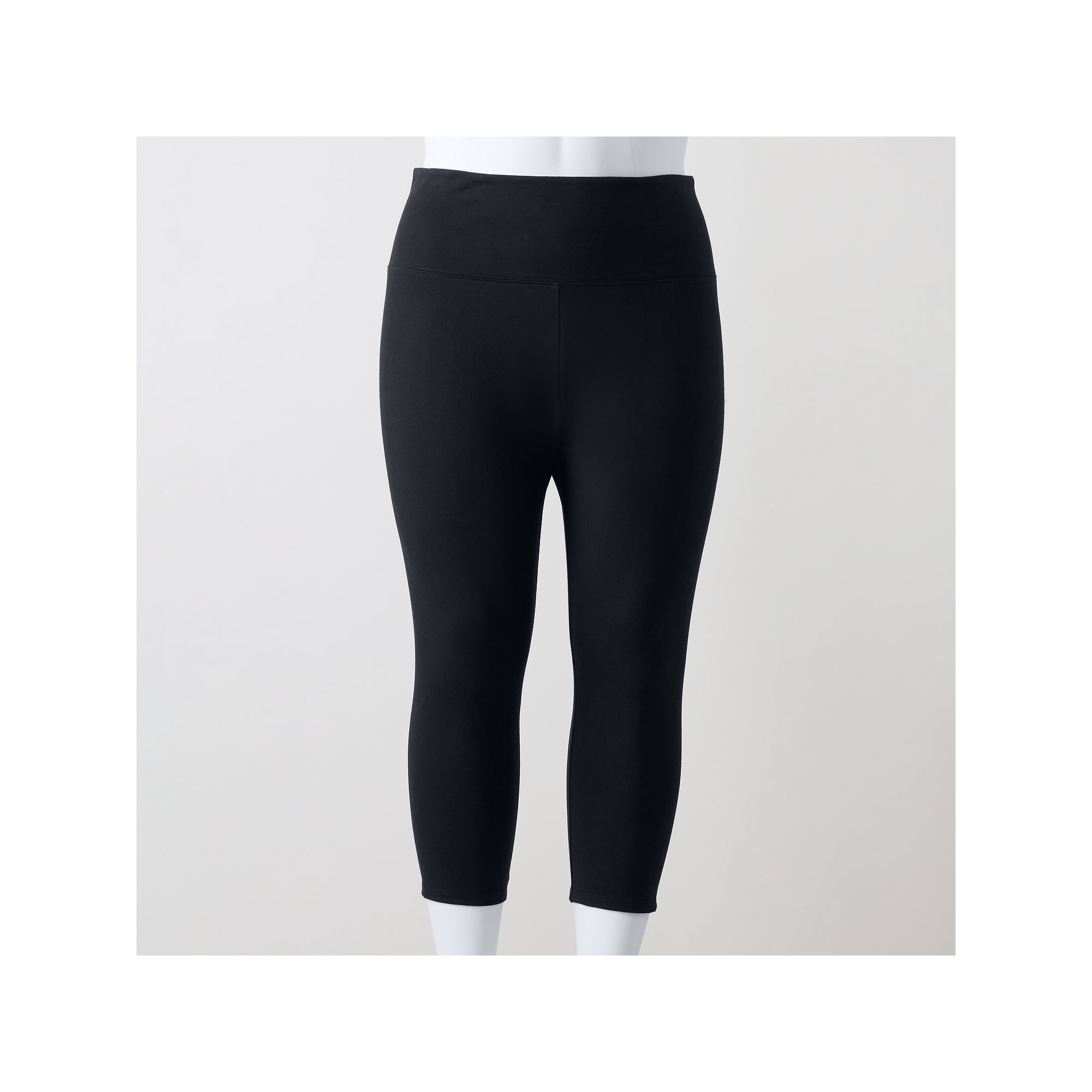 Plus Size Simply Vera Vera Wang High Rise Shaping Capri Pants, Womens, Siz